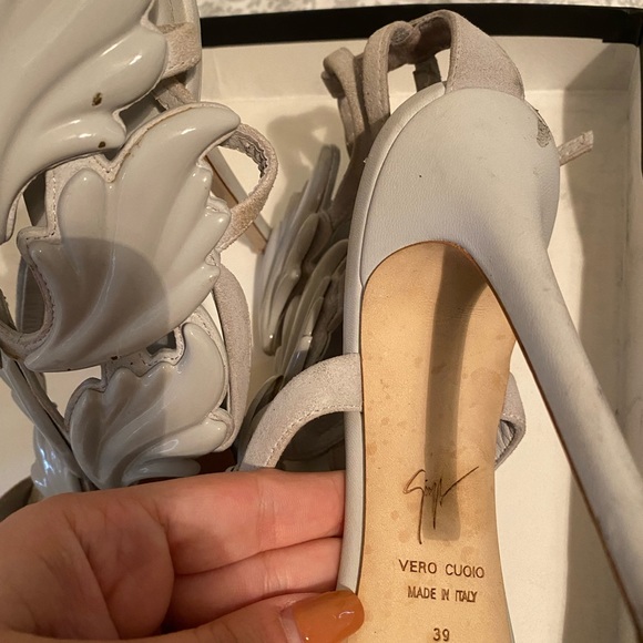 Giuseppe Zanotti Coline Wings Suede High Heel - Picture 4 of 5